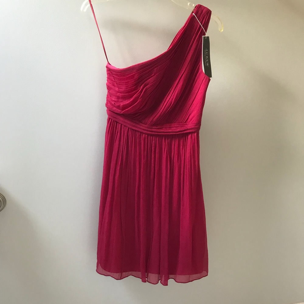 JCrew Kylie Silk Chiffon Dress NEW 41825 Wild Beet